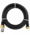 vidaXL Suction Hose with Brass Connectors Black 1,1" 5 m PVC