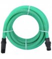 vidaXL Suction Hose with PVC Connectors Green 1" 7 m PVC