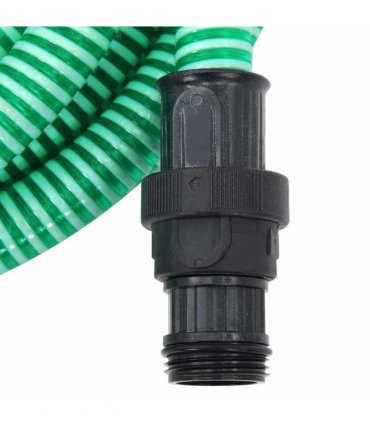 vidaXL Suction Hose with PVC Connectors Green 1" 7 m PVC