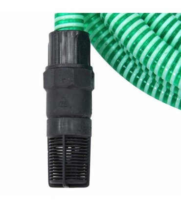 vidaXL Suction Hose with PVC Connectors Green 1" 7 m PVC