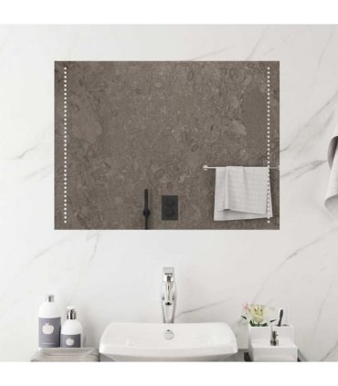 vidaXL LED Bathroom Mirror 80x60 cm