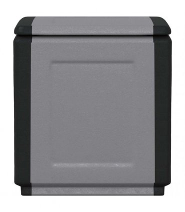 vidaXL Garden Storage Box 54x53x57 cm 130 L Dark Grey and Black