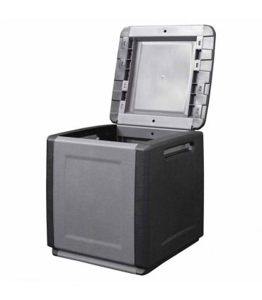 vidaXL Garden Storage Box 54x53x57 cm 130 L Dark Grey and Black