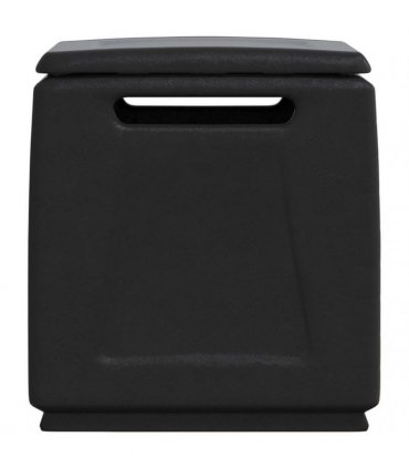 vidaXL Garden Storage Box 54x53x57 cm 130 L Dark Grey and Black
