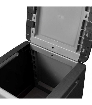 vidaXL Garden Storage Box 54x53x57 cm 130 L Dark Grey and Black
