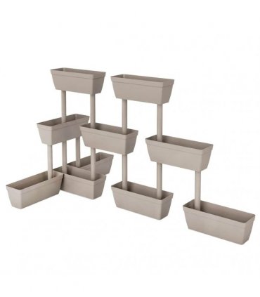 vidaXL Garden Planter 6 pcs 100 cm Taupe