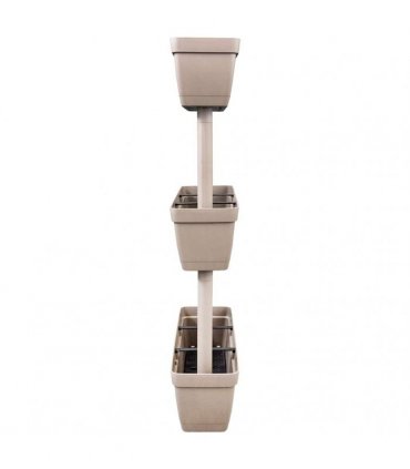 vidaXL Garden Planter 6 pcs 100 cm Taupe