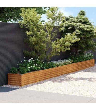 vidaXL Garden Raised Bed 580x50x36 cm Corten Steel