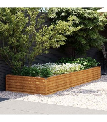 vidaXL Garden Raised Bed 291x100x36 cm Corten Steel