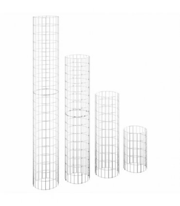 vidaXL Circular Gabion Raised Beds 4 pcs Ø30x50/100/150/200 cm