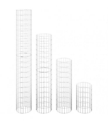 vidaXL Circular Gabion Raised Beds 4 pcs Ø30x50/100/150/200 cm
