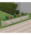 vidaXL Gabion Raised Bed Galvanised Iron 400x50x50 cm