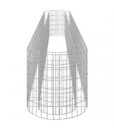 vidaXL Gabion Raised Bed Galvanised Iron 400x50x50 cm