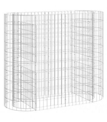 vidaXL Gabion Raised Bed Galvanised Iron 120x50x100 cm