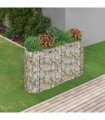 vidaXL Gabion Raised Bed Galvanised Iron 190x50x100 cm