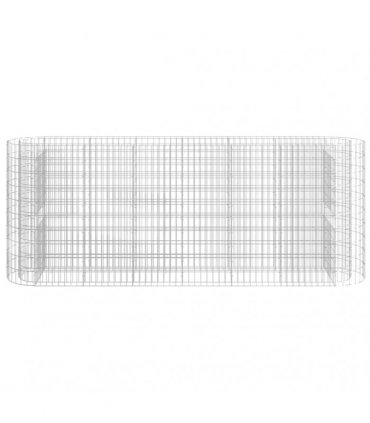 vidaXL Gabion Raised Bed Galvanised Iron 260x50x100 cm