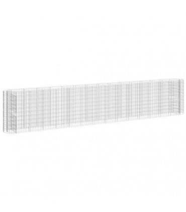 vidaXL Gabion Raised Bed Galvanised Iron 540x50x100 cm
