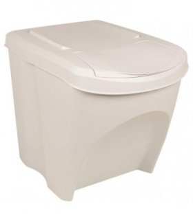 vidaXL Stackable Garbage Bin Boxes 3 pcs White 75 L Polypropylene