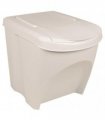 vidaXL Stackable Garbage Bin Boxes 3 pcs White 75 L Polypropylene