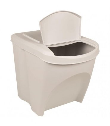 vidaXL Stackable Garbage Bin Boxes 3 pcs White 75 L Polypropylene