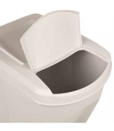 vidaXL Stackable Garbage Bin Boxes 3 pcs White 75 L Polypropylene