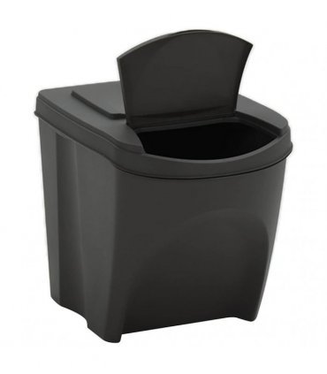 vidaXL Stackable Garbage Bin Boxes 4 pcs Grey 100 L Polypropylene