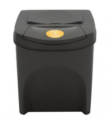 vidaXL Stackable Garbage Bin Boxes 4 pcs Grey 100 L Polypropylene