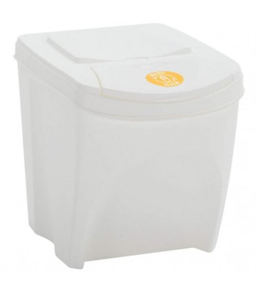 vidaXL Stackable Garbage Bin Boxes 4 pcs White 100 L Polypropylene