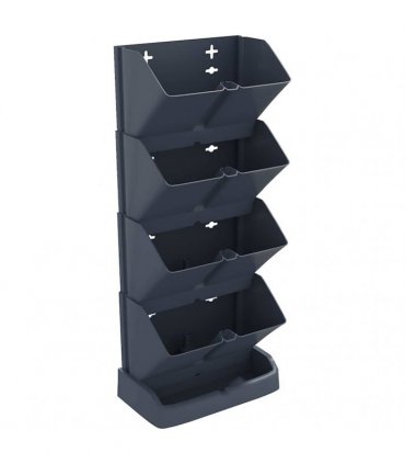 vidaXL Vertical Garden Plant Set 4 pcs Anthracite Polypropylene