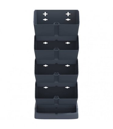 vidaXL Vertical Garden Plant Set 4 pcs Anthracite Polypropylene