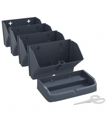 vidaXL Vertical Garden Plant Set 4 pcs Anthracite Polypropylene