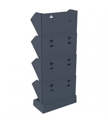 vidaXL Vertical Garden Plant Set 4 pcs Anthracite Polypropylene