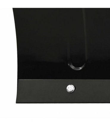 vidaXL Snow Plough for Forklift 200x48 cm Black