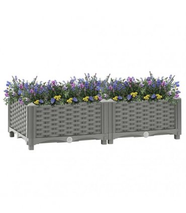 vidaXL Raised Bed 80x40x23 cm Polypropylene