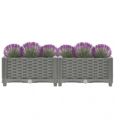 vidaXL Raised Bed 80x40x23 cm Polypropylene