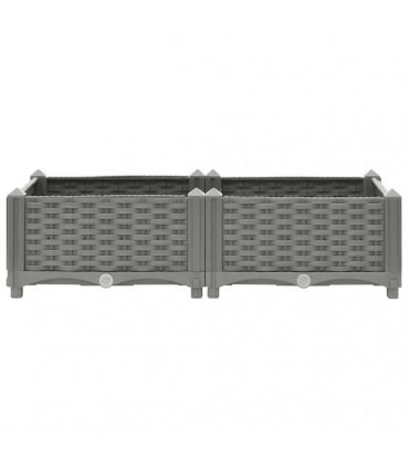 vidaXL Raised Bed 80x40x23 cm Polypropylene