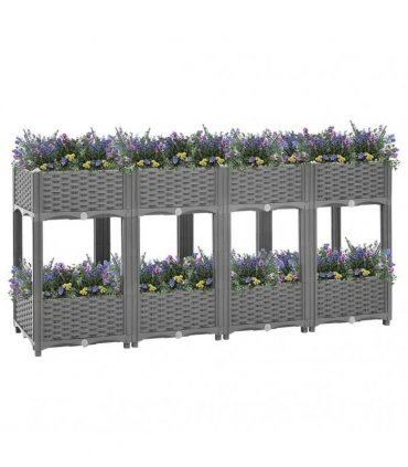 vidaXL Raised Bed 160x40x71 cm Polypropylene