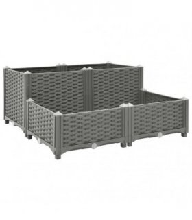 vidaXL Raised Bed 80x80x38 cm Polypropylene