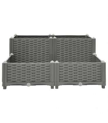 vidaXL Raised Bed 80x80x38 cm Polypropylene