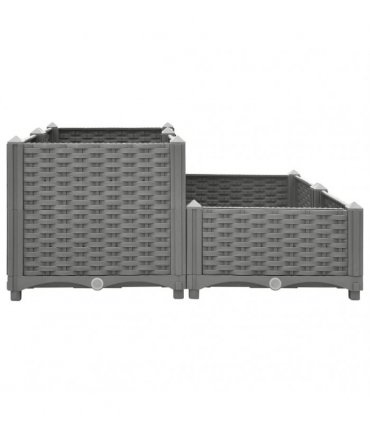 vidaXL Raised Bed 80x80x38 cm Polypropylene