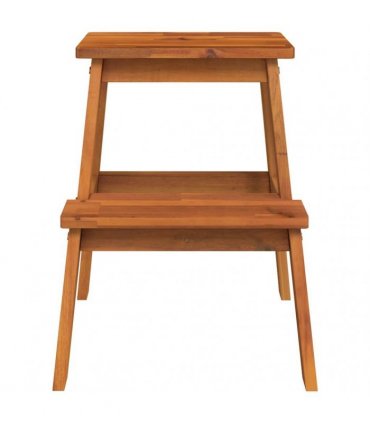 vidaXL 2 Step Stool 40x38x50 cm Solid Wood Acacia