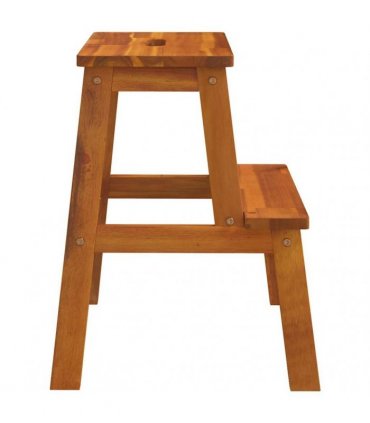vidaXL 2 Step Stool 40x38x50 cm Solid Wood Acacia