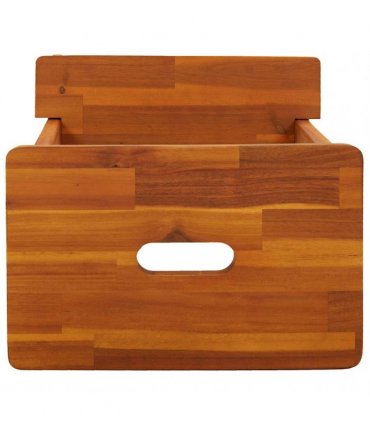 vidaXL 2 Step Stool 40x38x50 cm Solid Wood Acacia
