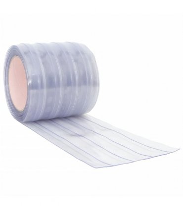 vidaXL Door Curtain Transparent 200 mmx1,6 mm 10 m PVC