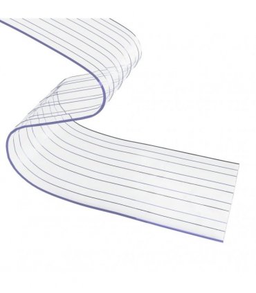 vidaXL Door Curtain Transparent 300 mmx2,6 mm 25 m PVC