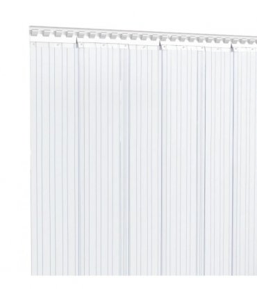 vidaXL Door Curtain Transparent 300 mmx2,6 mm 25 m PVC