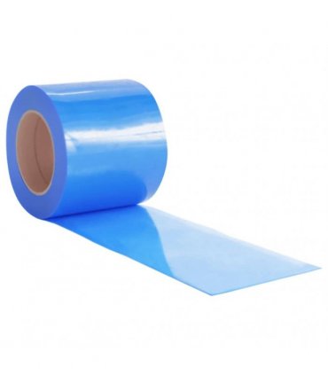 vidaXL Door Curtain Blue 200 mmx1,6 mm 50 m PVC