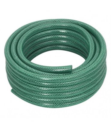 vidaXL Garden Hose with Fitting Set Green 0,5" 10 m PVC