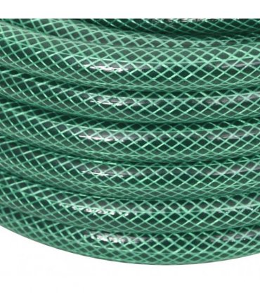 vidaXL Garden Hose with Fitting Set Green 0,5" 30 m PVC