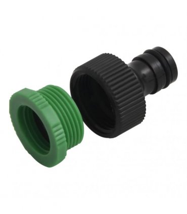 vidaXL Garden Hose with Fitting Set Green 0,75" 30 m PVC
